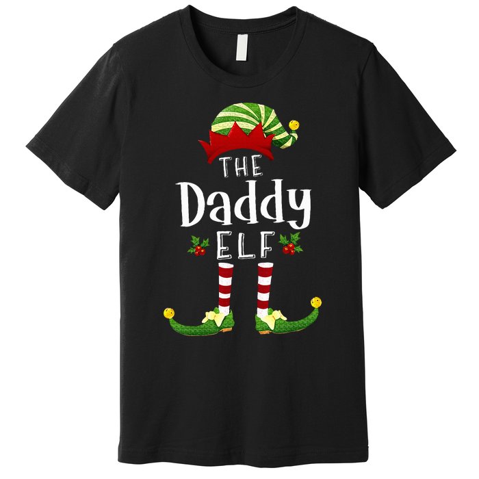 Daddy Christmas Elf Matching Pajama XMas Party Premium T-Shirt