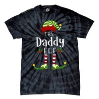 Daddy Christmas Elf Matching Pajama XMas Party Tie-Dye T-Shirt