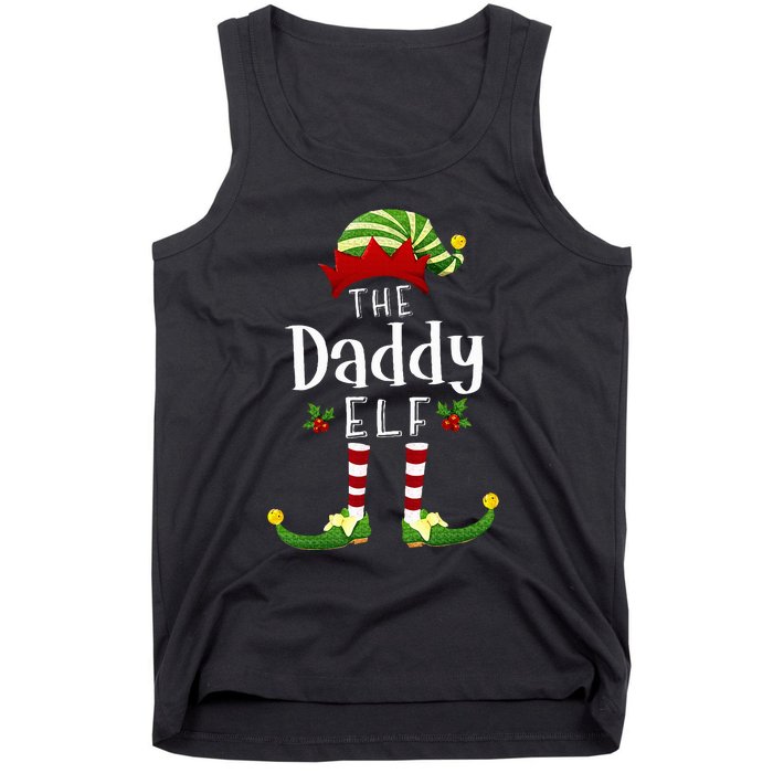 Daddy Christmas Elf Matching Pajama XMas Party Tank Top