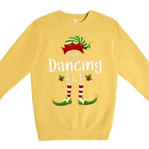 Dancing Christmas Elf Matching Pajama XMas Party Premium Crewneck Sweatshirt