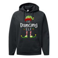 Dancing Christmas Elf Matching Pajama XMas Party Performance Fleece Hoodie