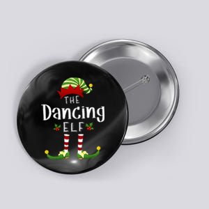 Dancing Christmas Elf Matching Pajama XMas Party Button