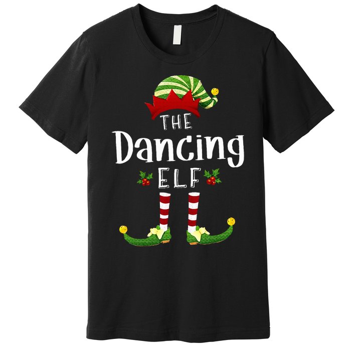 Dancing Christmas Elf Matching Pajama XMas Party Premium T-Shirt