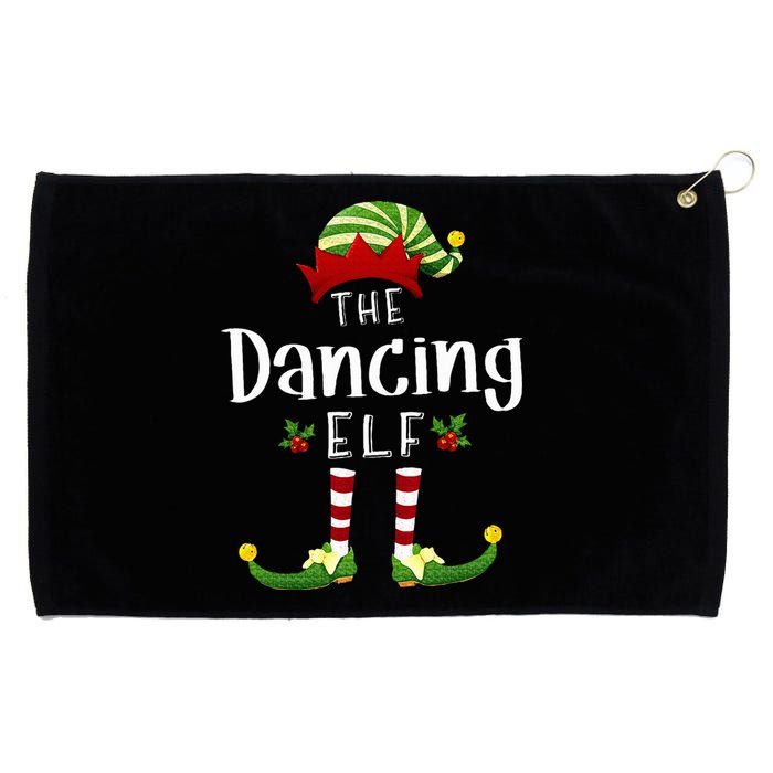 Dancing Christmas Elf Matching Pajama XMas Party Grommeted Golf Towel