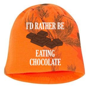 Delicious Chocolate Eating Funny Saying Chocolatier Gift Kati - Camo Knit Beanie