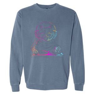 Dj Cat Edm Techno House Music Funny Cat Lover Garment-Dyed Sweatshirt