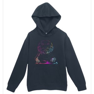 Dj Cat Edm Techno House Music Funny Cat Lover Urban Pullover Hoodie