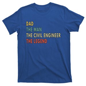 Dad Civil Engineer Legend Gift T-Shirt