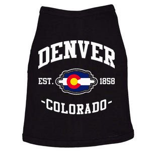 Denver Colorado Est 1858 State Flag Home Pride Doggie Tank