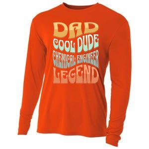 Dad Chemical Engineer Legend Gift Cooling Performance Long Sleeve Crew