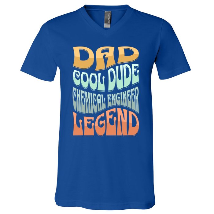 Dad Chemical Engineer Legend Gift V-Neck T-Shirt