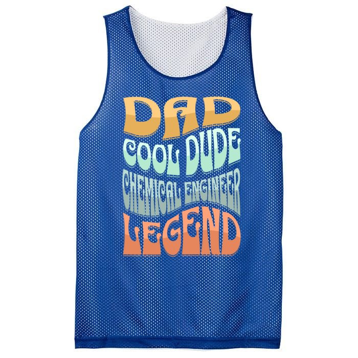 Dad Chemical Engineer Legend Gift Mesh Reversible Basketball Jersey Tank