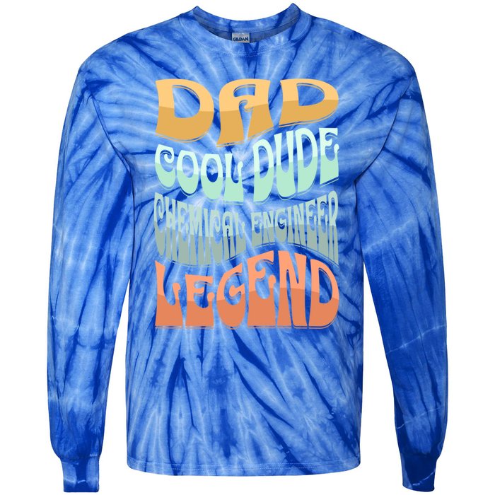 Dad Chemical Engineer Legend Gift Tie-Dye Long Sleeve Shirt