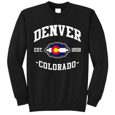 Denver Colorado Est 1858 State Flag Home Pride Sweatshirt