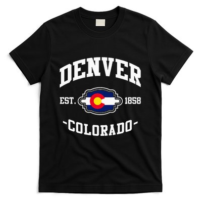 Denver Colorado Est 1858 State Flag Home Pride T-Shirt
