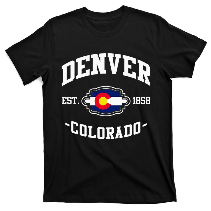 Denver Colorado Est 1858 State Flag Home Pride T-Shirt