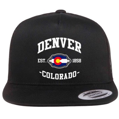 Denver Colorado Est 1858 State Flag Home Pride Flatbill Hat