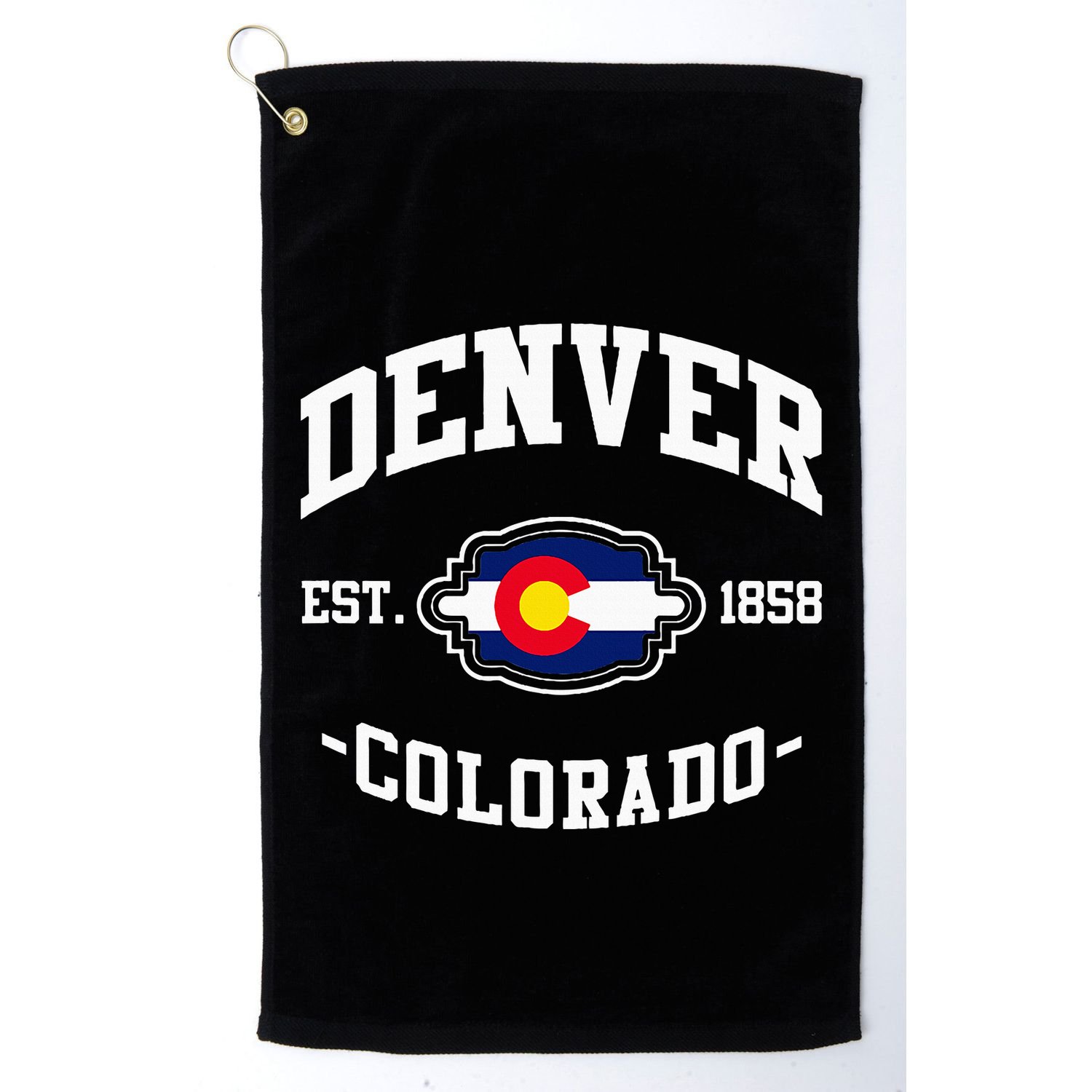 Denver Colorado Est 1858 State Flag Home Pride Golf Towel