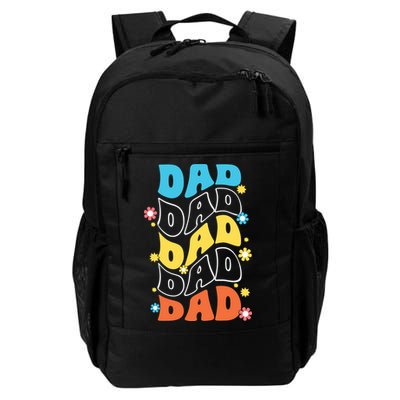 Dad Colorful Floral Retro Hippie Backpack