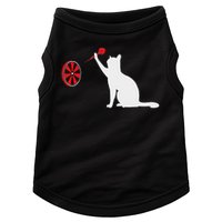 Darts Cat Funny Dart Throwing Cat Dart And Cat Lover Doggie Tank