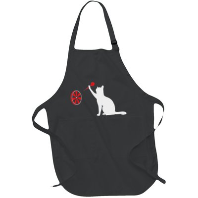 Darts Cat Funny Dart Throwing Cat Dart And Cat Lover Apron