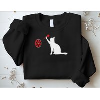 Darts Cat Funny Dart Throwing Cat Dart And Cat Lover Sweatshirt