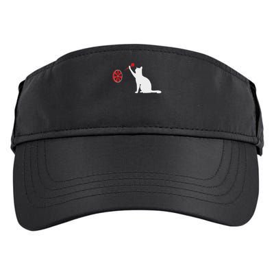 Darts Cat Funny Dart Throwing Cat Dart And Cat Lover Adult Drive Performance Visor