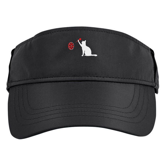 Darts Cat Funny Dart Throwing Cat Dart And Cat Lover Adult Drive Performance Visor