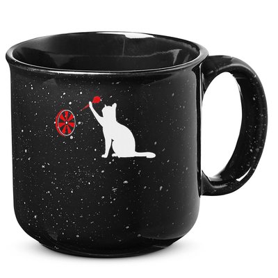 Darts Cat Funny Dart Throwing Cat Dart And Cat Lover 15oz Campfire Ceramic Mug