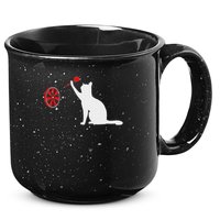 Darts Cat Funny Dart Throwing Cat Dart And Cat Lover 15oz Campfire Ceramic Mug