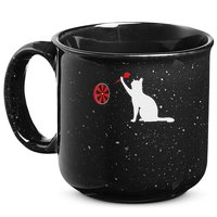 Darts Cat Funny Dart Throwing Cat Dart And Cat Lover 15oz Campfire Ceramic Mug