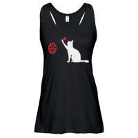 Darts Cat Funny Dart Throwing Cat Dart And Cat Lover Ladies Essential Flowy Tank