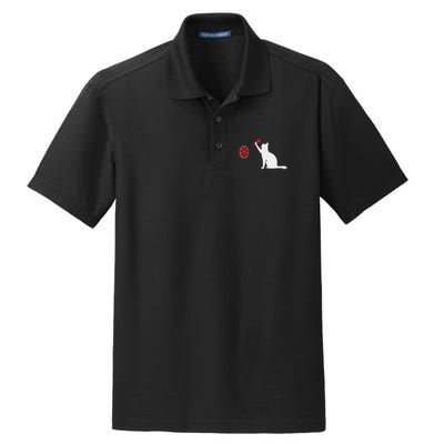 Darts Cat Funny Dart Throwing Cat Dart And Cat Lover Dry Zone Grid Polo