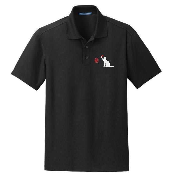 Darts Cat Funny Dart Throwing Cat Dart And Cat Lover Dry Zone Grid Polo