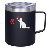 Darts Cat Funny Dart Throwing Cat Dart And Cat Lover 12oz Stainless Steel Coffee Mug
