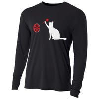 Darts Cat Funny Dart Throwing Cat Dart And Cat Lover Cooling Performance Long Sleeve Crew