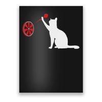 Darts Cat Funny Dart Throwing Cat Dart And Cat Lover Poster