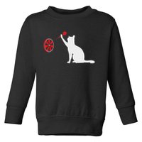 Darts Cat Funny Dart Throwing Cat Dart And Cat Lover Toddler Sweatshirt
