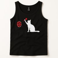 Darts Cat Funny Dart Throwing Cat Dart And Cat Lover Tank Top