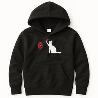 Darts Cat Funny Dart Throwing Cat Dart And Cat Lover Kids Hoodie