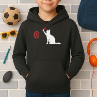 Darts Cat Funny Dart Throwing Cat Dart And Cat Lover Kids Hoodie
