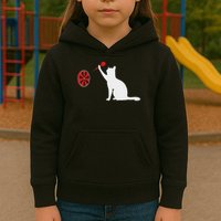 Darts Cat Funny Dart Throwing Cat Dart And Cat Lover Kids Hoodie