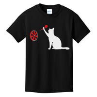Darts Cat Funny Dart Throwing Cat Dart And Cat Lover Kids T-Shirt