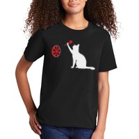 Darts Cat Funny Dart Throwing Cat Dart And Cat Lover Kids T-Shirt