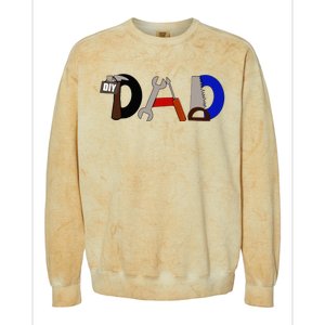 Dad Can Fix Anything Colorblast Crewneck Sweatshirt