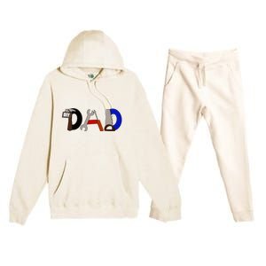 Dad Can Fix Anything Premium Hooded Sweatsuit Set