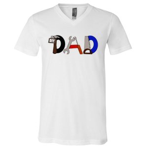 Dad Can Fix Anything V-Neck T-Shirt