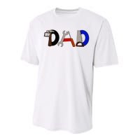 Dad Can Fix Anything Performance Sprint T-Shirt