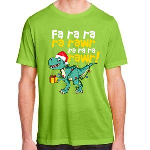 Dinosaur Christmas Fa Ra Ra Ra Rawr Trex Xmas Great Gift Adult ChromaSoft Performance T-Shirt