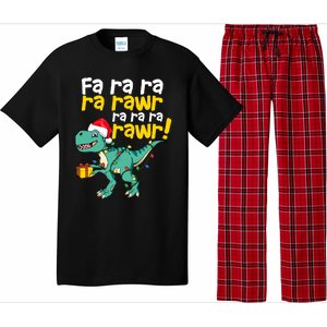 Dinosaur Christmas Fa Ra Ra Ra Rawr Trex Xmas Great Gift Pajama Set